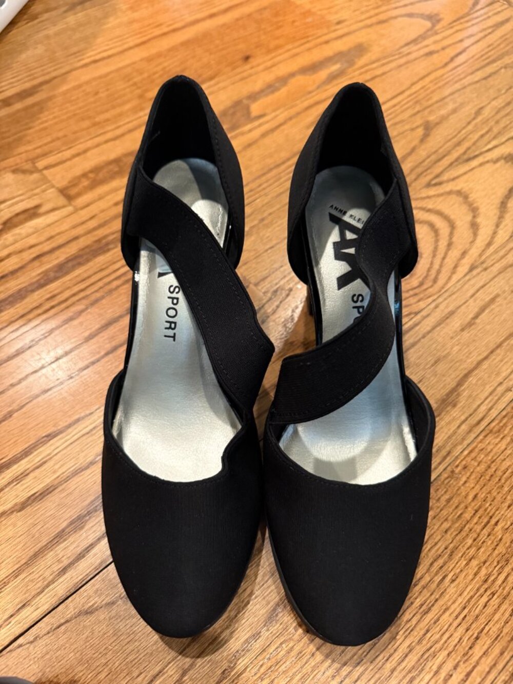Anne Klein AK Sport, black 3' comfy heels. NIB Sz 9